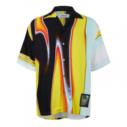 Front - Ambush Mens All-Over Print Short-Sleeved Shirt