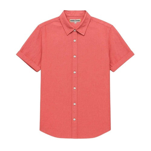 Front - Roamers Mens Plain Collared Shirt