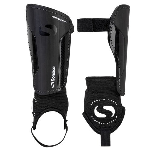 Front - Sondico Logo Football Shin & Ankle Guards