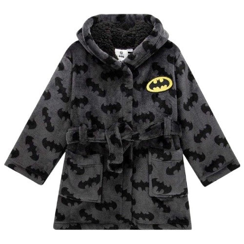 Front - Batman Childrens/Kids Sherpa Fleece Dressing Gown
