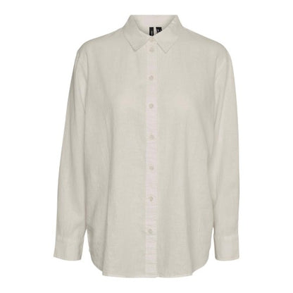 Front - Vero Moda Womens/Ladies Linen Blend Regular Shirt