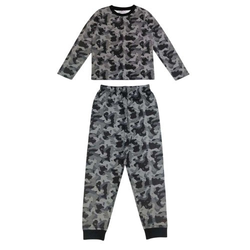 Front - Star Childrens/Kids Camo Cotton Pyjama Set