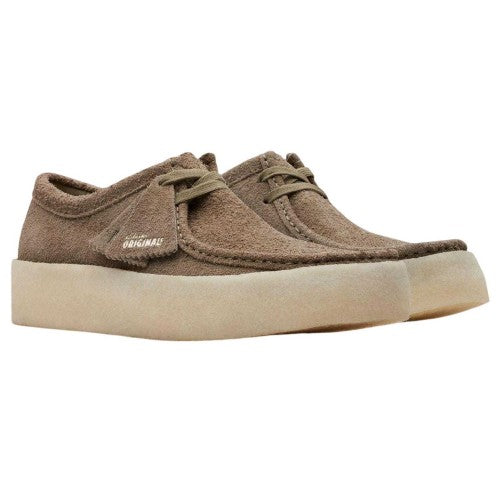 Front - Clarks Mens Wallabee Suede Moc Toe Platform Moccasins