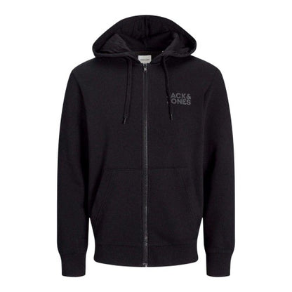 Front - Jack And Jones Mens Logo Full Zip Hoodie