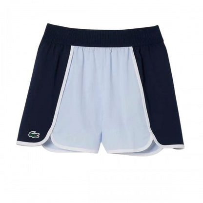Front - Lacoste Womens/Ladies Diamond Taffeta Stretch Sport Shorts