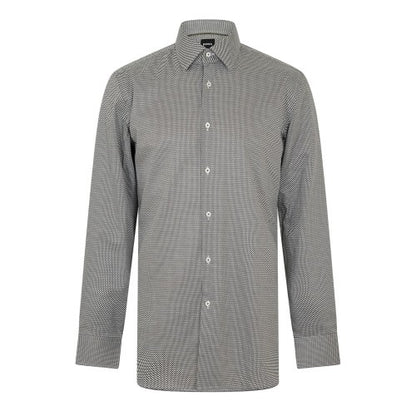 Front - Boss Mens Hank Patterned Oxford Shirt