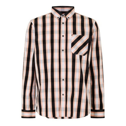 Front - Hugo Mens Striped Oxford Shirt