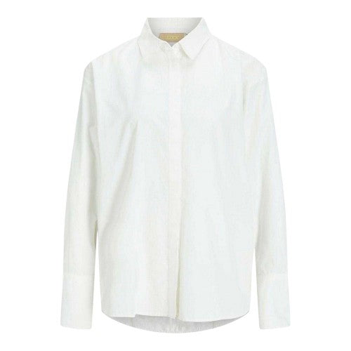 Front - JJXX Womens/Ladies Poplin Relaxed Fit Long-Sleeved Shirt