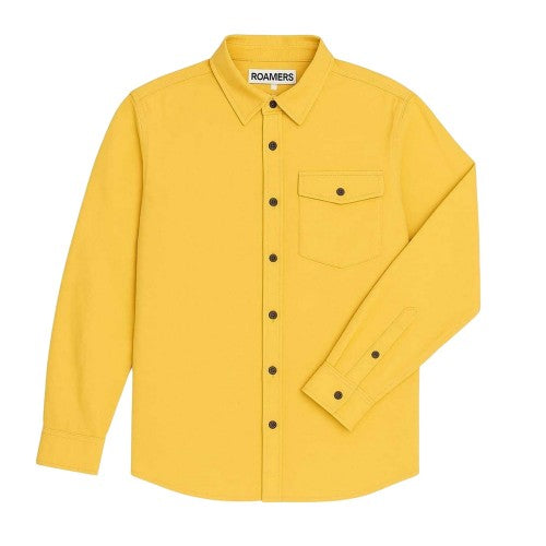 Front - Roamers Mens Daisen Collared Shirt