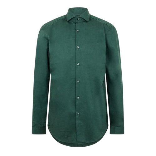 Front - Boss Mens Oxford Spread Collar Long-Sleeved Shirt