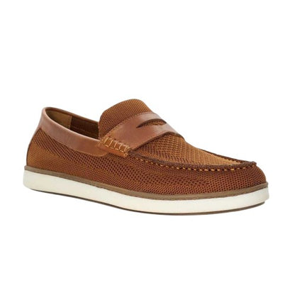 Front - Dune London Mens Berklee Knitted Moc Toe Flat Penny Loafers