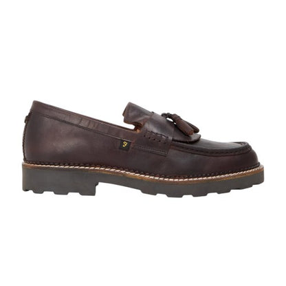 Front - Farah Mens Morfield Leather Tassel Loafers