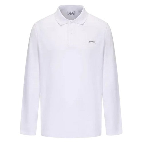 Front - Slazenger Mens Logo Long-Sleeved Cricket Shirt