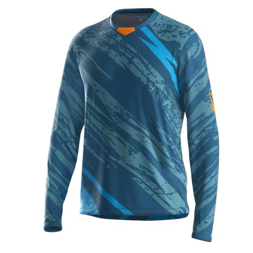 Front - Bicycle Line Mens Ponente Long-Sleeved Cycling Jersey