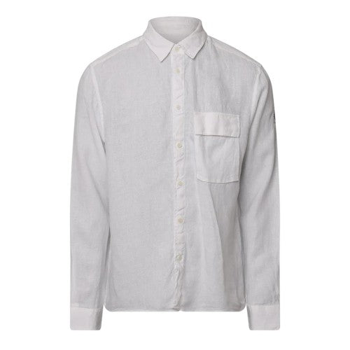 Front - Belstaff Mens Scales Linen Shirt