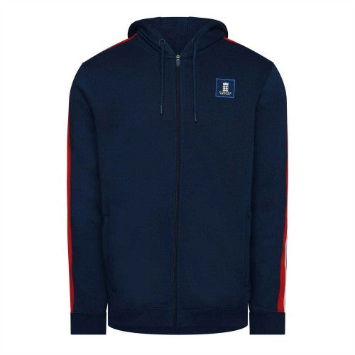 Front - Castore Mens England Cricket Full Zip Hoodie