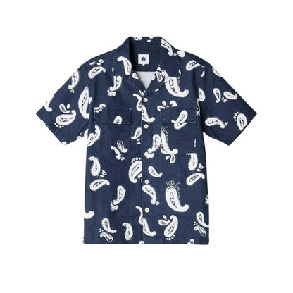 Front - Pretty Green Mens Widnes Paisley Regular Shirt