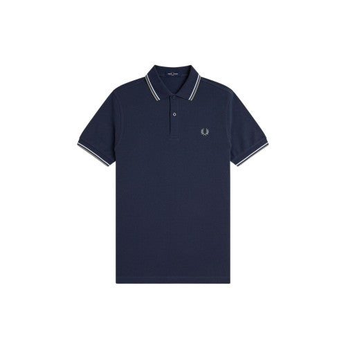 Front - Fred Perry Mens Twin Tip Polo Shirt