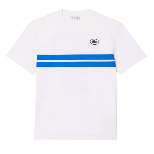 Front - Lacoste Mens Heritage Printed Cotton T-Shirt