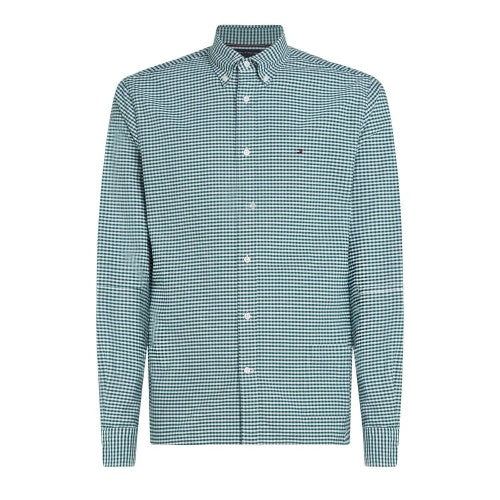 Front - Tommy Hilfiger Mens Gingham Check Oxford Regular Shirt