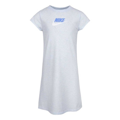Front - Nike Girls Swoosh Short-Sleeved T-Shirt Dress
