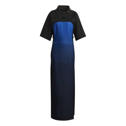 Front - Adidas Womens/Ladies Trefoil Maxi Dress
