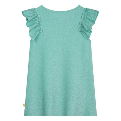Front - Billieblush Girls Embroidered Patch Skater Dress