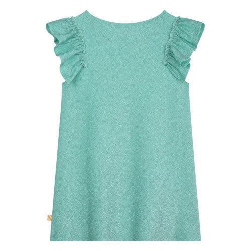 Front - Billieblush Girls Embroidered Patch Skater Dress