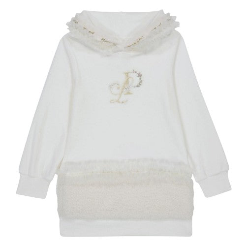 Front - Lapin House Girls Monogram Dress