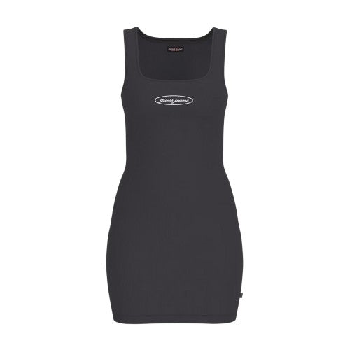 Front - Guess Womens/Ladies Square Neck Slim Mini Dress