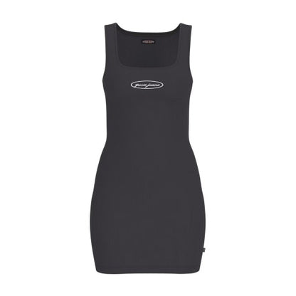 Front - Guess Womens/Ladies Square Neck Slim Mini Dress