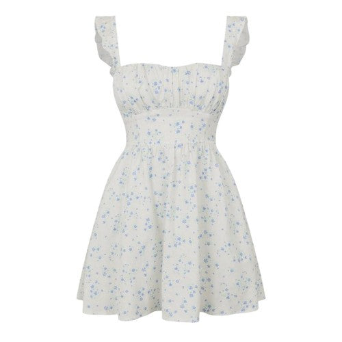 Front - Jack Wills Womens/Ladies All-Over Print Mini Dress