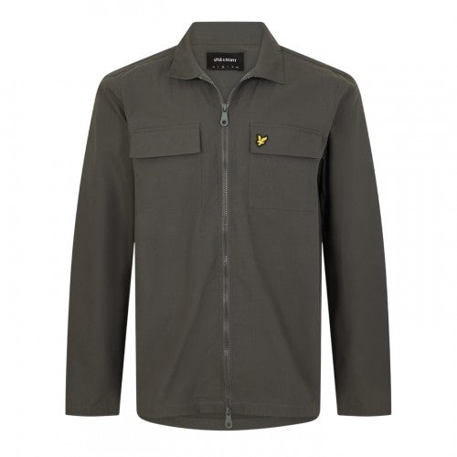 Front - Lyle & Scott Mens Heavy Duty Shirt Jacket