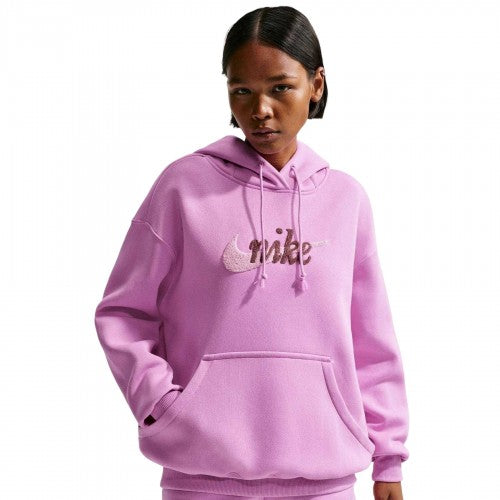 Front - Nike Womens/Ladies Chenille Fleece Hoodie