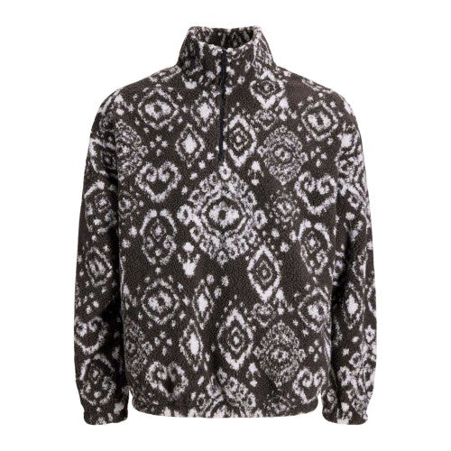 Front - Jack And Jones Mens Geometric Fleece Sweatshirt