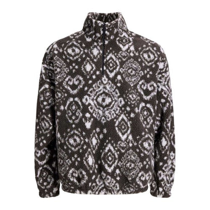Front - Jack And Jones Mens Geometric Fleece Sweatshirt