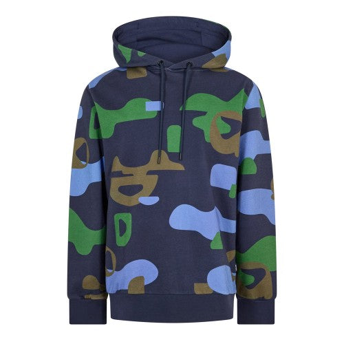 Front - Boss Mens Camouflage Logo Hoodie