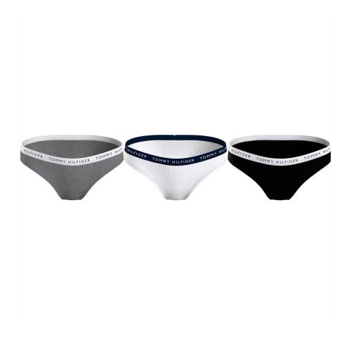 Front - Tommy Hilfiger Womens/Ladies Logo Cotton Briefs (Pack of 3)