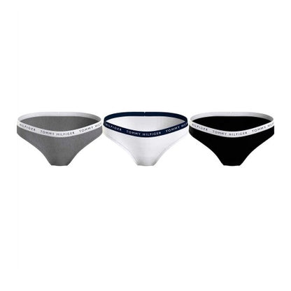 Front - Tommy Hilfiger Womens/Ladies Logo Cotton Briefs (Pack of 3)