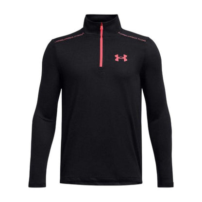 Front - Under Armour Boys Tech Quarter Zip Top