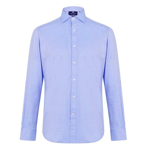 Front - Haines and Bonner Mens Cotton Twill Long-Sleeved Shirt