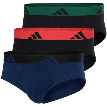 Front - Adidas Mens Briefs (Pack of 3)