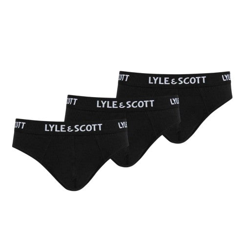Front - Lyle & Scott Mens Briefs (Pack of 3)