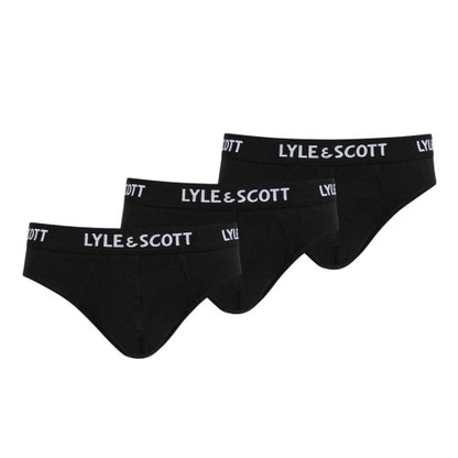 Front - Lyle & Scott Mens Briefs (Pack of 3)