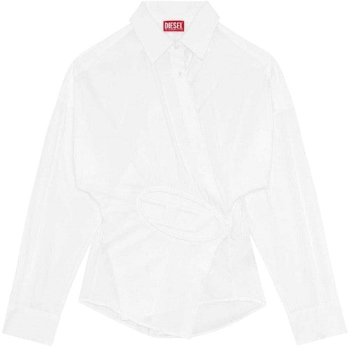 Front - Diesel Womens/Ladies C-Siz-N2 Embossed Shirt