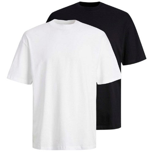 Front - Jack And Jones Mens Bradley T-Shirt (Pack of 2)