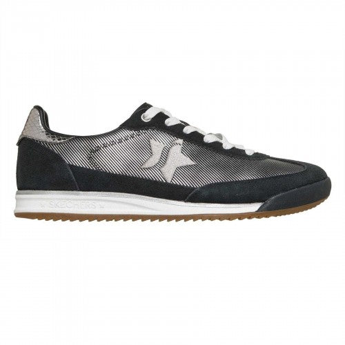 Front - Skechers Womens/Ladies SKX 92 Suede Panel Trainers