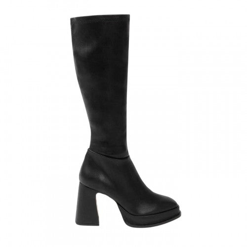 Front - I Saw It First Womens/Ladies Retro Platform Knee-High Boots