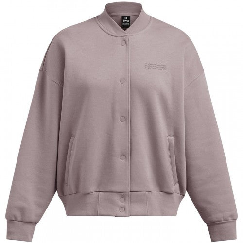 Front - Under Armour Womens/Ladies Fleece Varsity Jacket