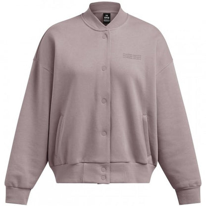Front - Under Armour Womens/Ladies Fleece Varsity Jacket
